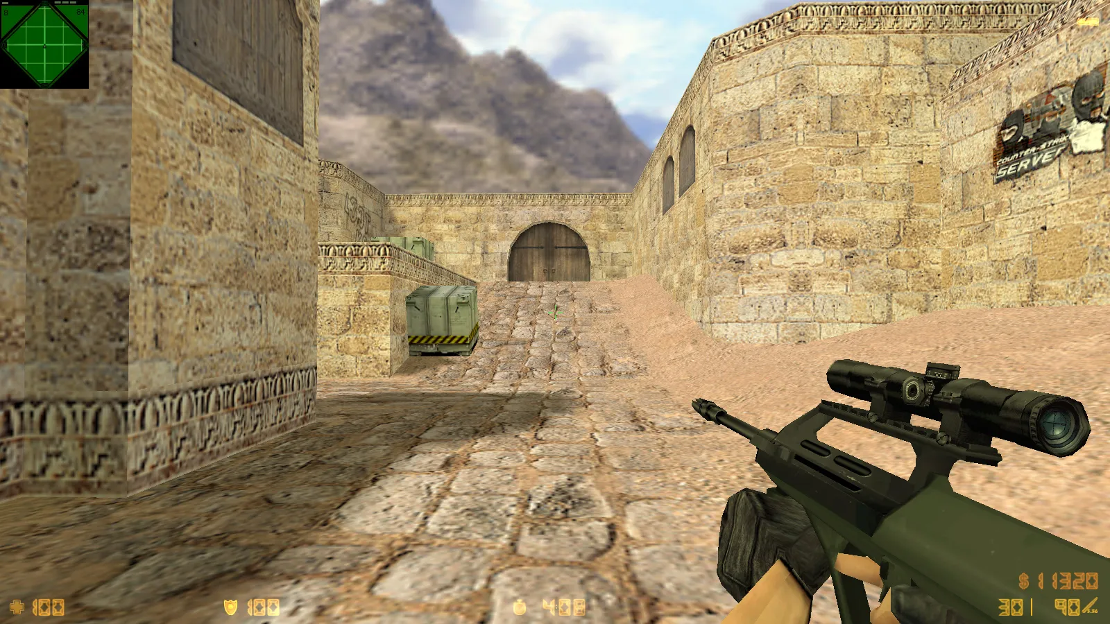 Скриншот  CS 1.6 Reloaded: скины и графика, оптимальный конфиг, звуки, радар и темное меню