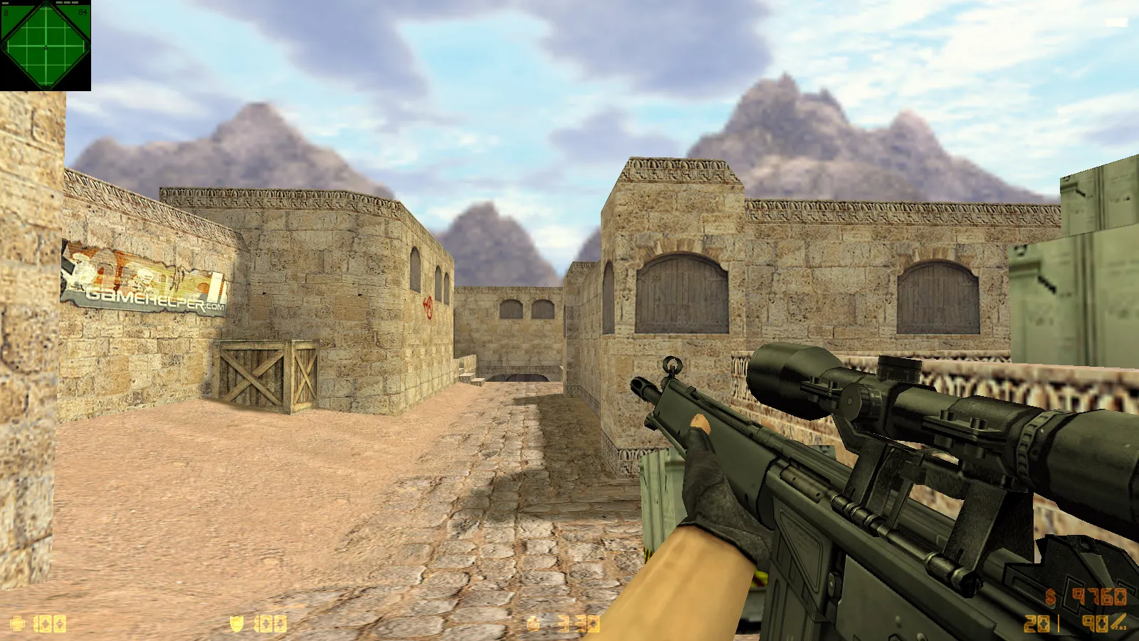 Скриншот  CS 1.6 Reloaded: скины и графика, оптимальный конфиг, звуки, радар и темное меню