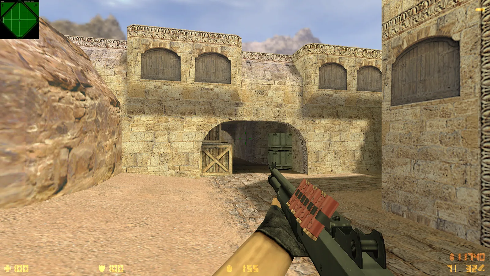 Скриншот  CS 1.6 Reloaded: скины и графика, оптимальный конфиг, звуки, радар и темное меню