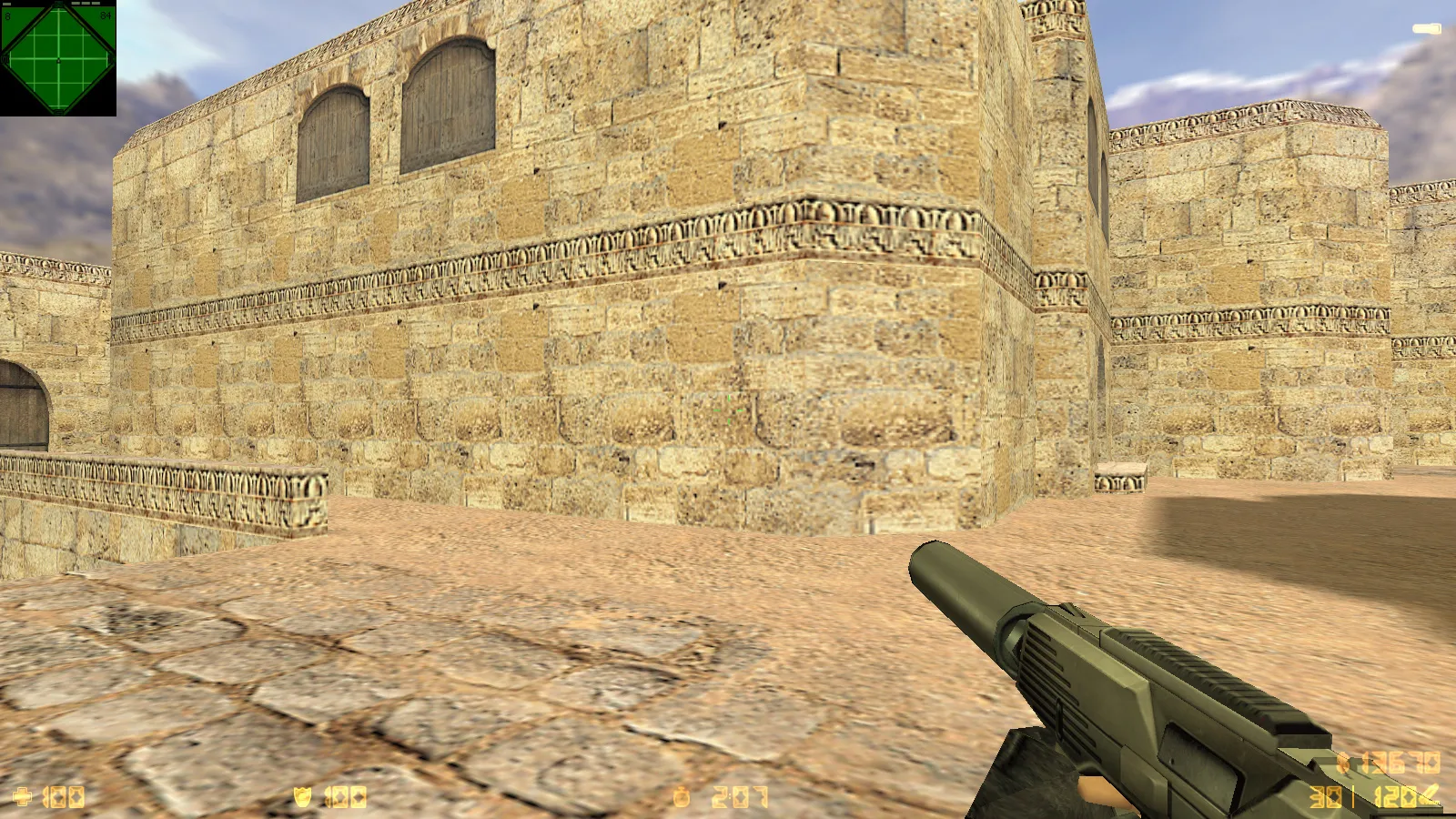 Скриншот  CS 1.6 Reloaded: скины и графика, оптимальный конфиг, звуки, радар и темное меню