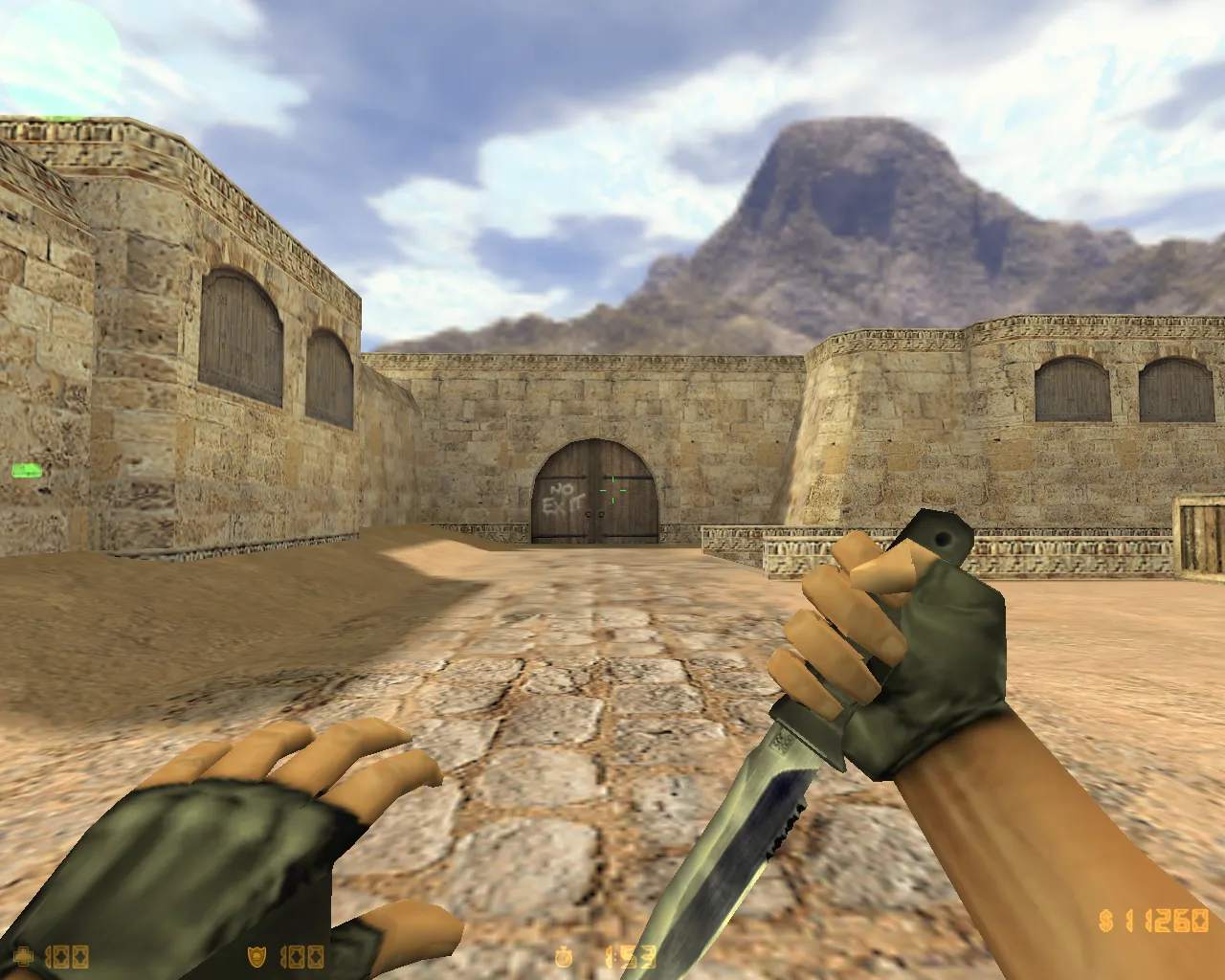 Скриншот CS 1.6 «Ретро версия 1.5» — сборка с оружием v_/p_/w_, меню 1.5 и чистым config.cfg