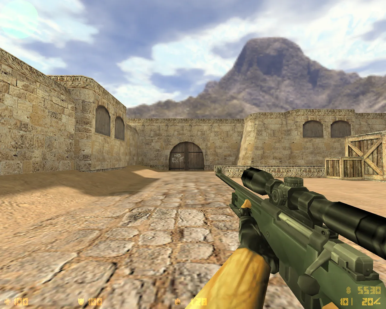 Скриншот CS 1.6 «Ретро версия 1.5» — сборка с оружием v_/p_/w_, меню 1.5 и чистым config.cfg