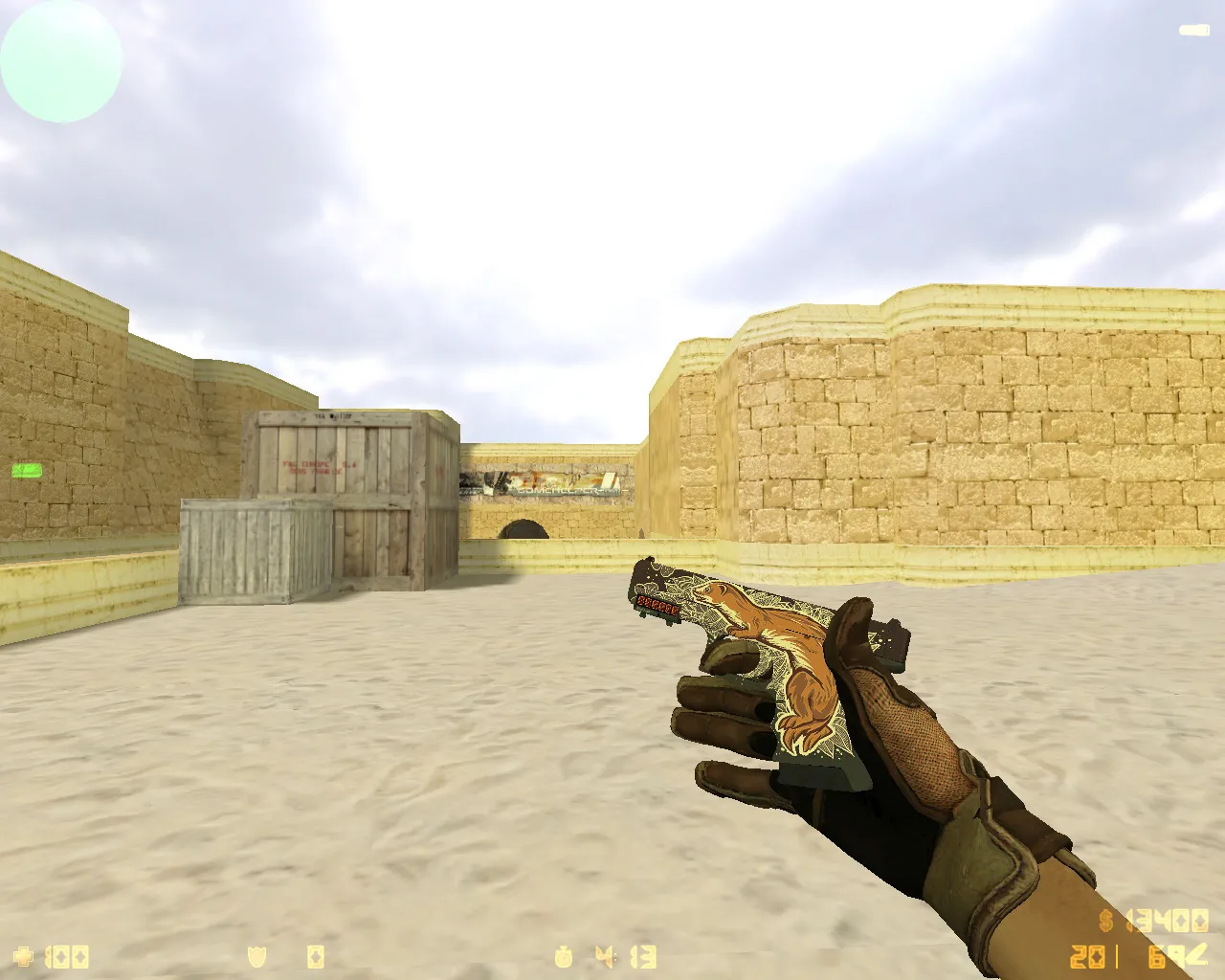 Скриншот  CS 1.6 Revision — сборка с 24 скинами, Ninjas in Pyjamas перчатками, темной темой меню и оптимизированным config.cfg