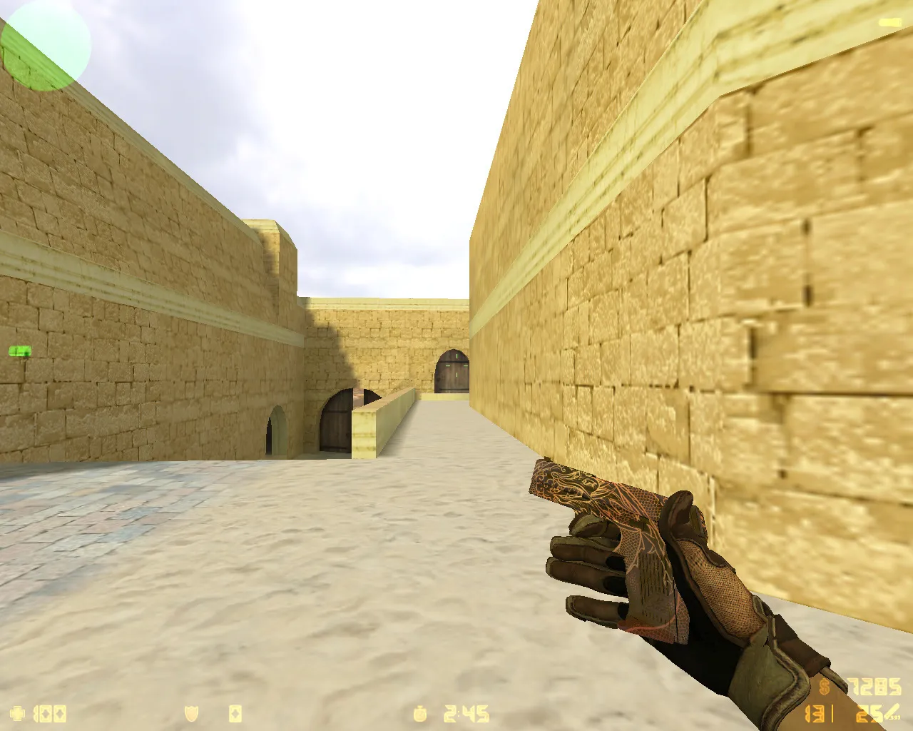 Скриншот  CS 1.6 Revision — сборка с 24 скинами, Ninjas in Pyjamas перчатками, темной темой меню и оптимизированным config.cfg