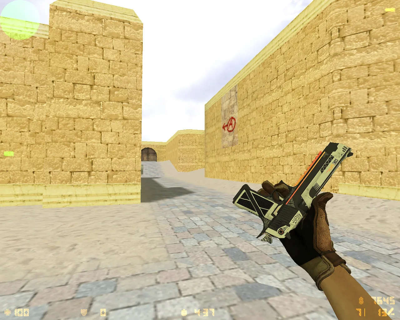 Скриншот  CS 1.6 Revision — сборка с 24 скинами, Ninjas in Pyjamas перчатками, темной темой меню и оптимизированным config.cfg