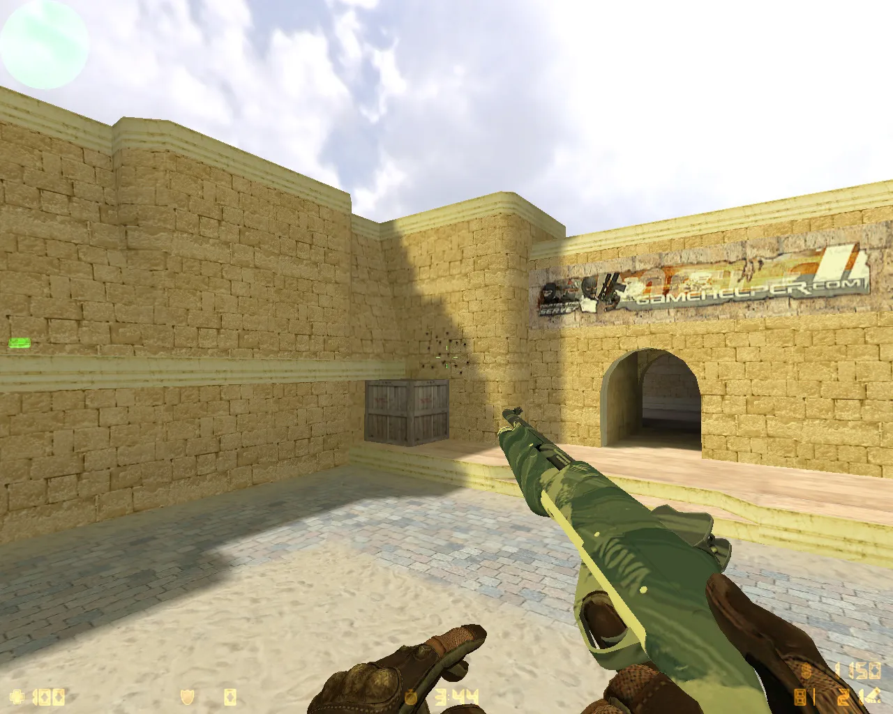 Скриншот  CS 1.6 Revision — сборка с 24 скинами, Ninjas in Pyjamas перчатками, темной темой меню и оптимизированным config.cfg