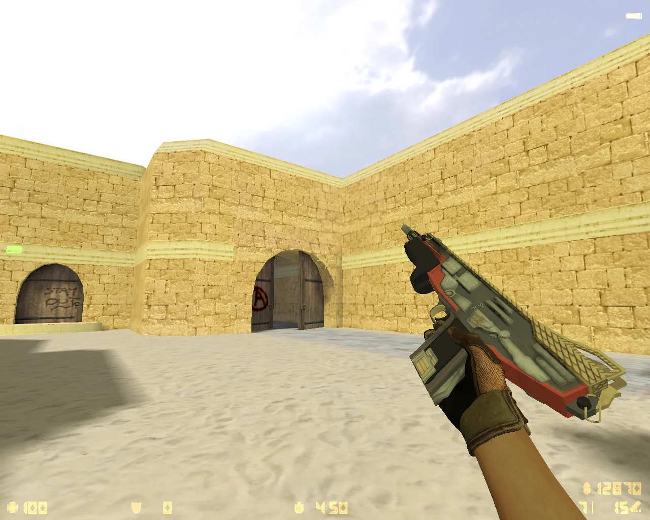 Скриншот  CS 1.6 Revision — сборка с 24 скинами, Ninjas in Pyjamas перчатками, темной темой меню и оптимизированным config.cfg