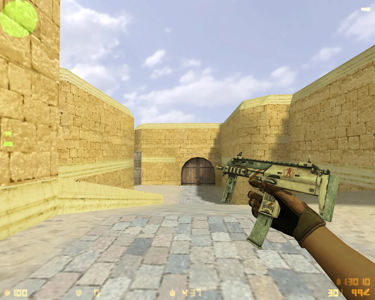 Скриншот  CS 1.6 Revision — сборка с 24 скинами, Ninjas in Pyjamas перчатками, темной темой меню и оптимизированным config.cfg