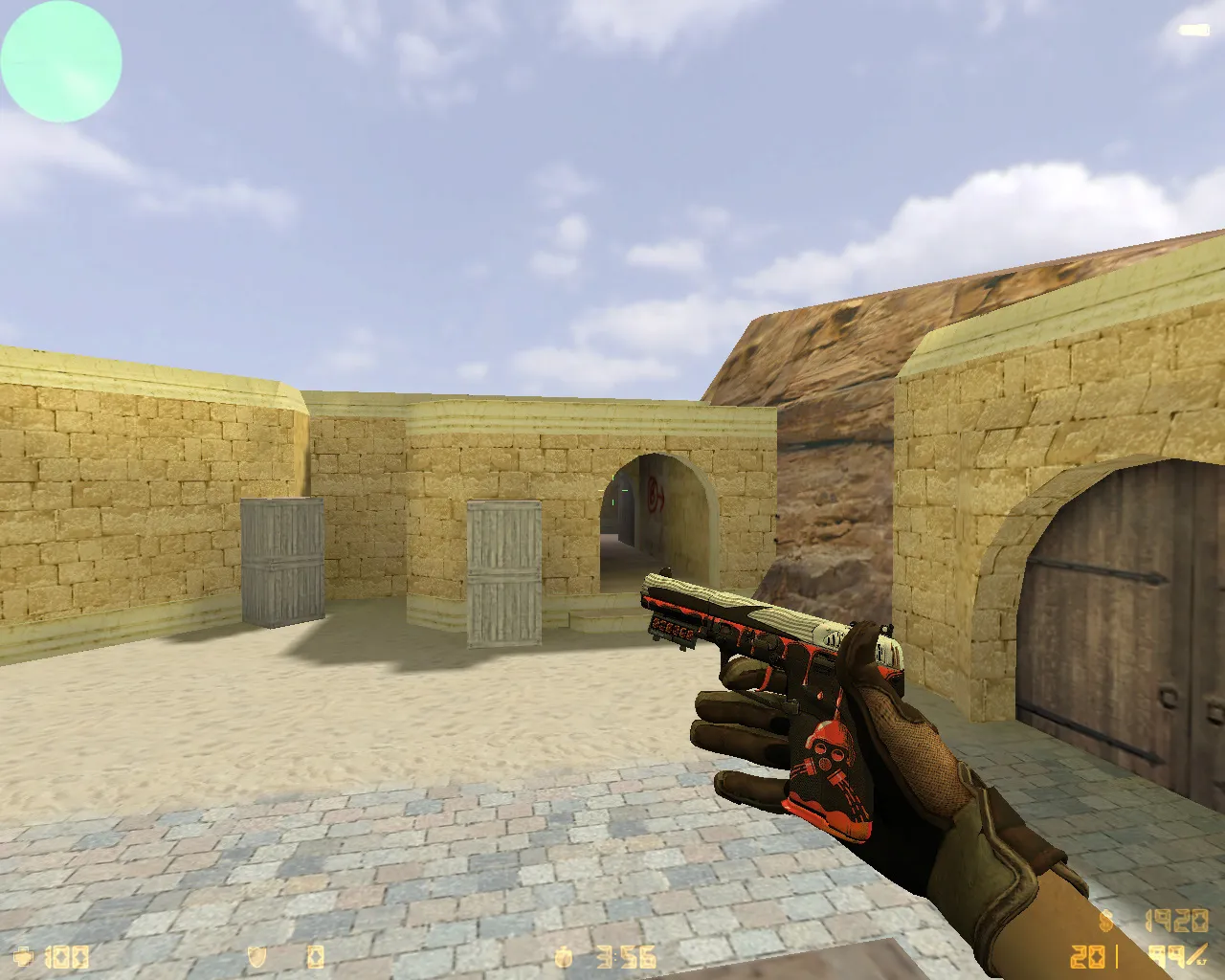 Скриншот  CS 1.6 Revision — сборка с 24 скинами, Ninjas in Pyjamas перчатками, темной темой меню и оптимизированным config.cfg