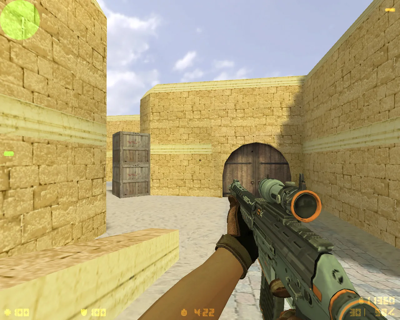 Скриншот  CS 1.6 Revision — сборка с 24 скинами, Ninjas in Pyjamas перчатками, темной темой меню и оптимизированным config.cfg