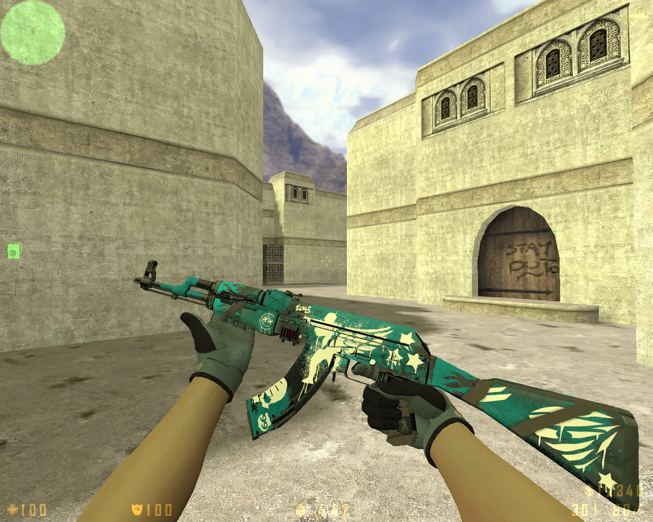 Скриншот CS 1.6 Revolt: скины и графика, 11 правок, 27 моделей, темное меню, звуки и конфиг