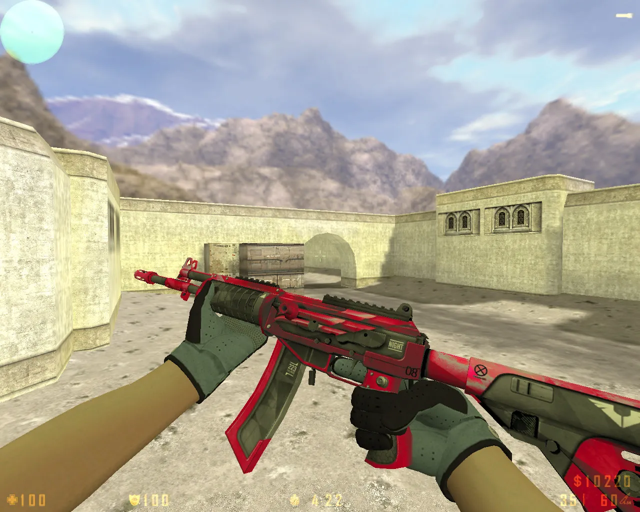 Скриншот  CS 1.6 Revolt: скины и графика, 11 правок, 27 моделей, темное меню, звуки и конфиг