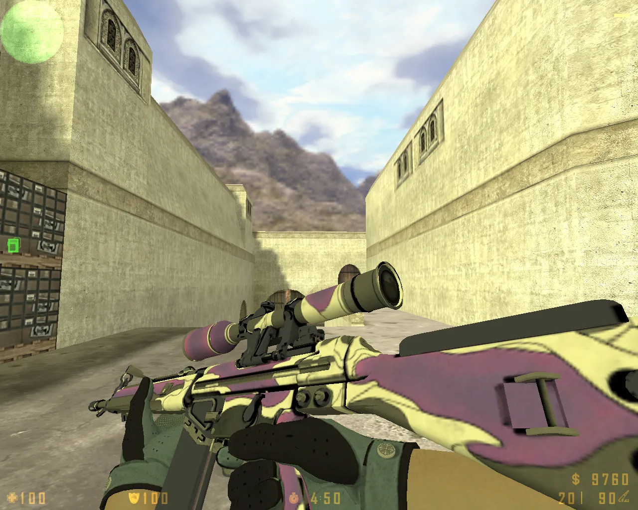 Скриншот  CS 1.6 Revolt: скины и графика, 11 правок, 27 моделей, темное меню, звуки и конфиг