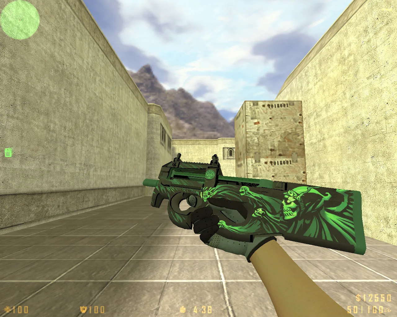 Скриншот  CS 1.6 Revolt: скины и графика, 11 правок, 27 моделей, темное меню, звуки и конфиг