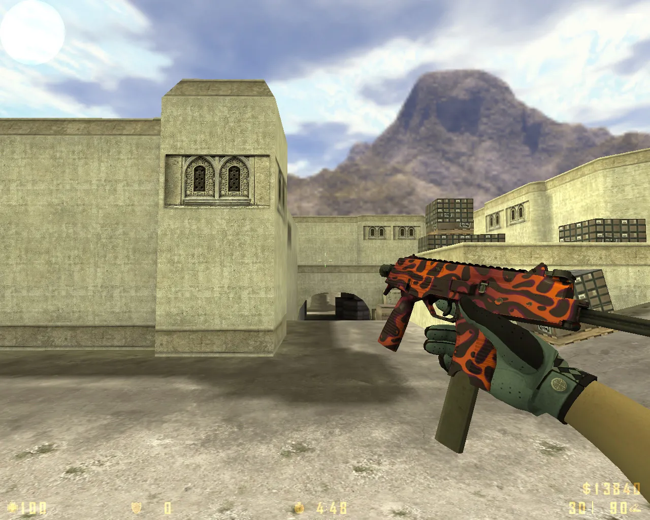 Скриншот  CS 1.6 Revolt: скины и графика, 11 правок, 27 моделей, темное меню, звуки и конфиг