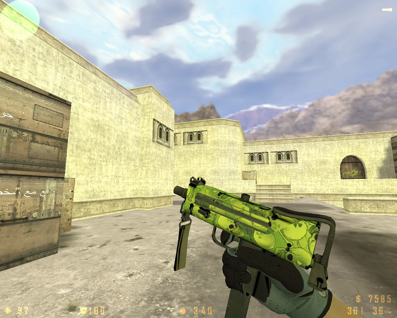 Скриншот  CS 1.6 Revolt: скины и графика, 11 правок, 27 моделей, темное меню, звуки и конфиг