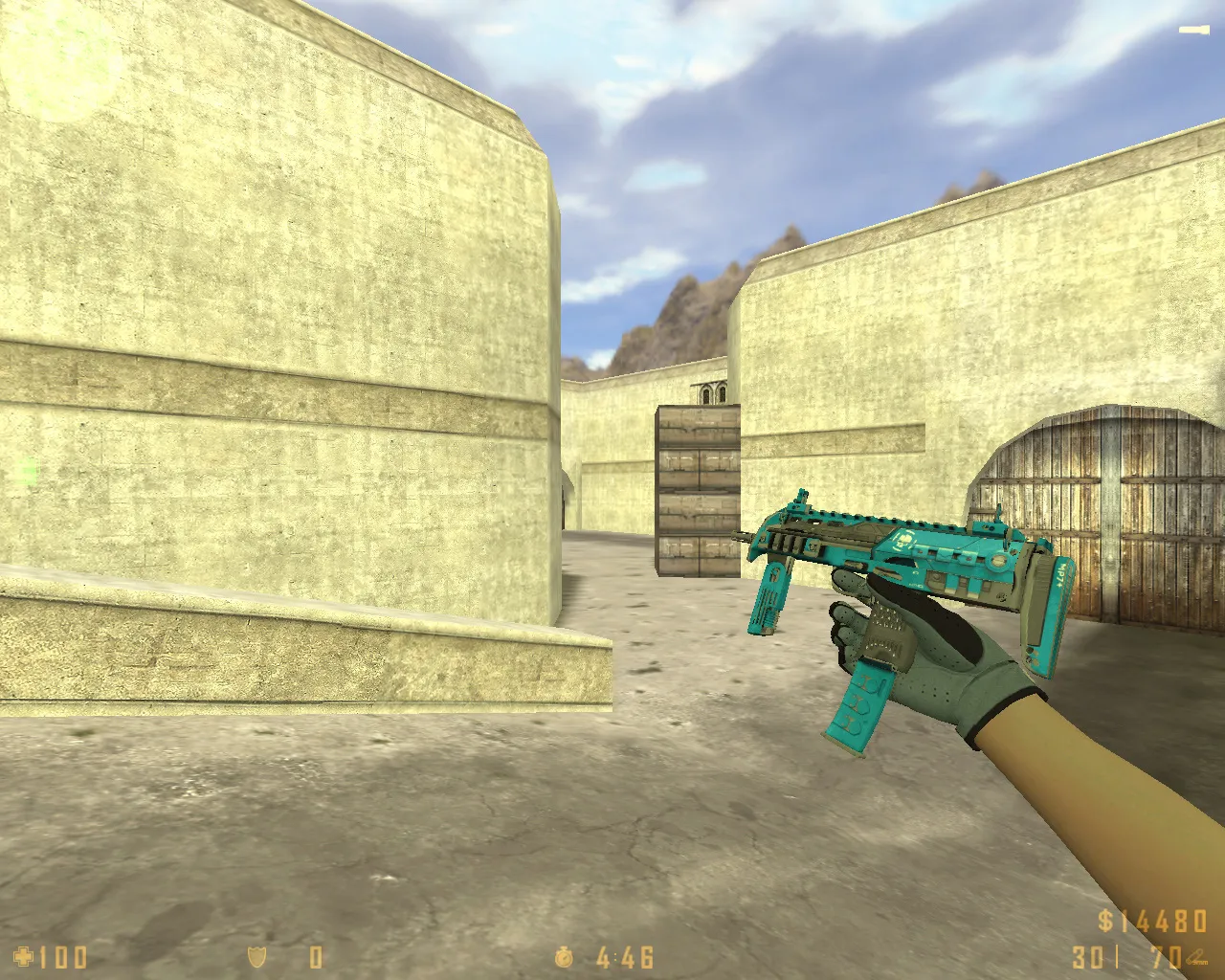 Скриншот  CS 1.6 Revolt: скины и графика, 11 правок, 27 моделей, темное меню, звуки и конфиг