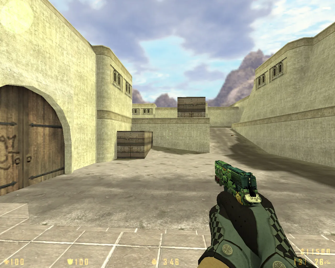 Скриншот  CS 1.6 Revolt: скины и графика, 11 правок, 27 моделей, темное меню, звуки и конфиг