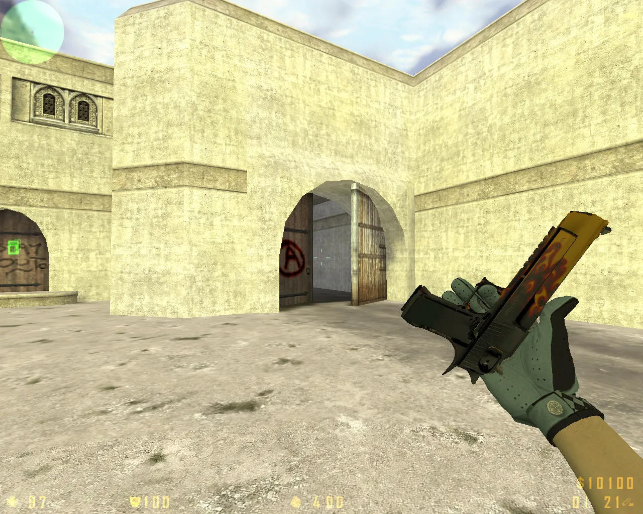 Скриншот  CS 1.6 Revolt: скины и графика, 11 правок, 27 моделей, темное меню, звуки и конфиг