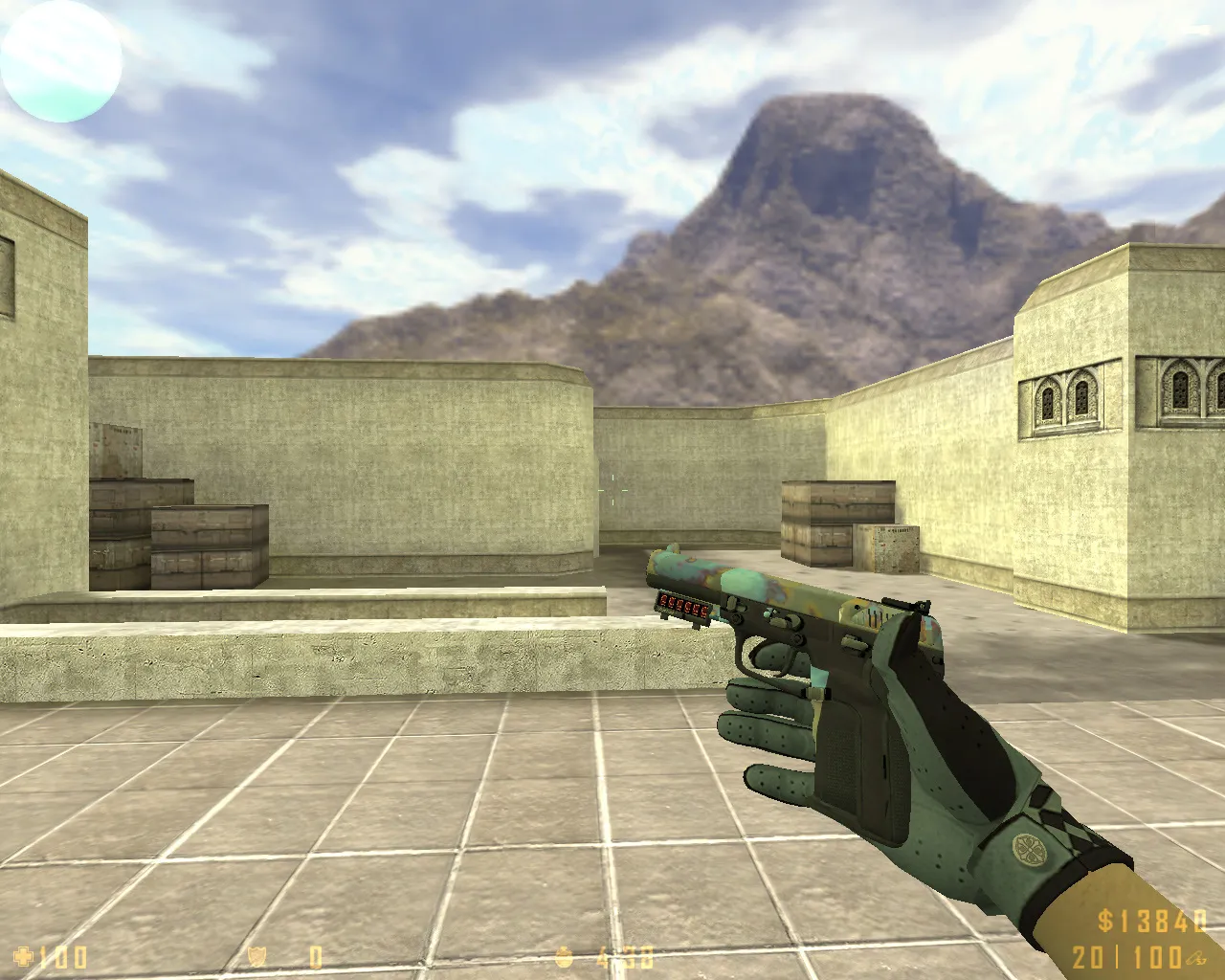 Скриншот  CS 1.6 Revolt: скины и графика, 11 правок, 27 моделей, темное меню, звуки и конфиг