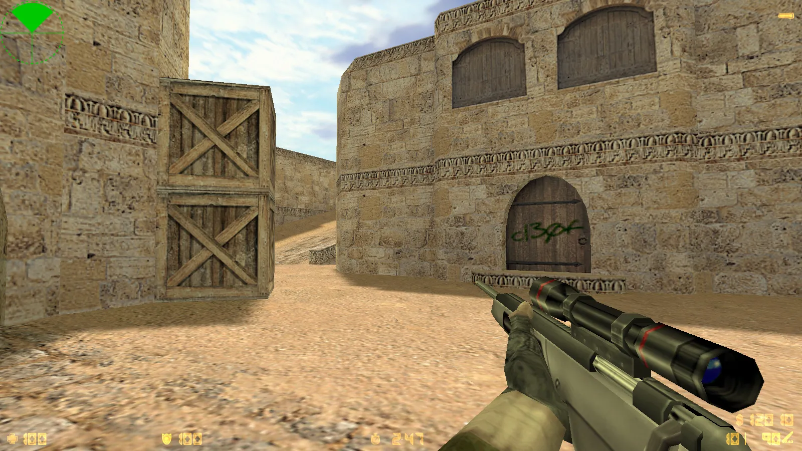 Скриншот  CS 1.6 Revolution: сборка со скинами, темным меню, 8 апдейтами, оптимизированным конфигом и звуками