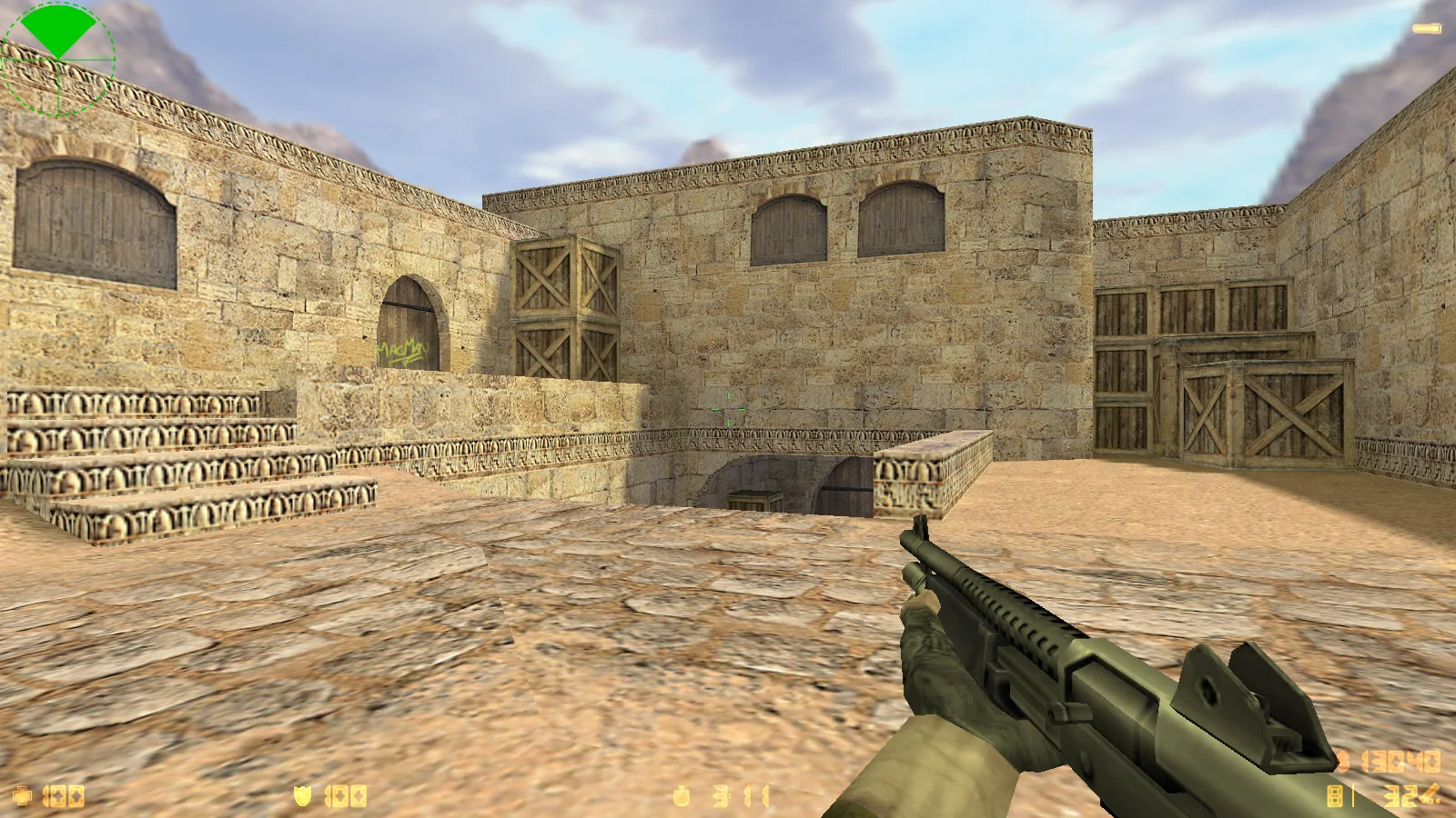 Скриншот  CS 1.6 Revolution: сборка со скинами, темным меню, 8 апдейтами, оптимизированным конфигом и звуками