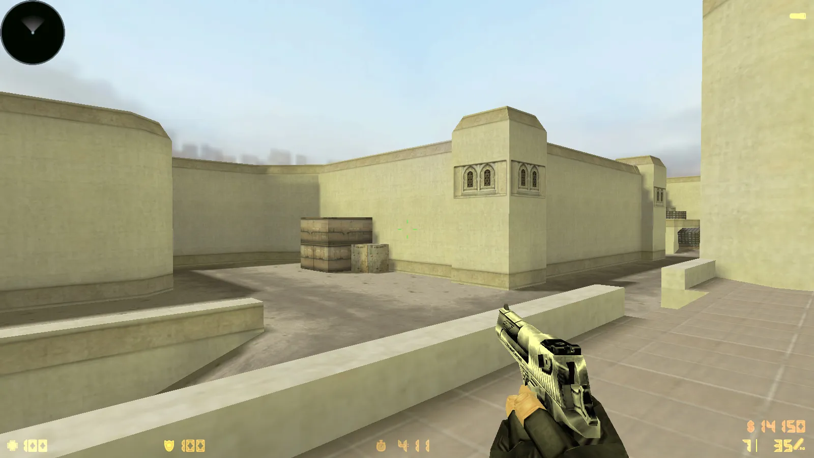 Скриншот  CS 1.6 Rezan — сборка с 10 аддонами: HD оружие, темная тема меню, звуки, музыка, текстуры, небо и оптимизированный config.cfg