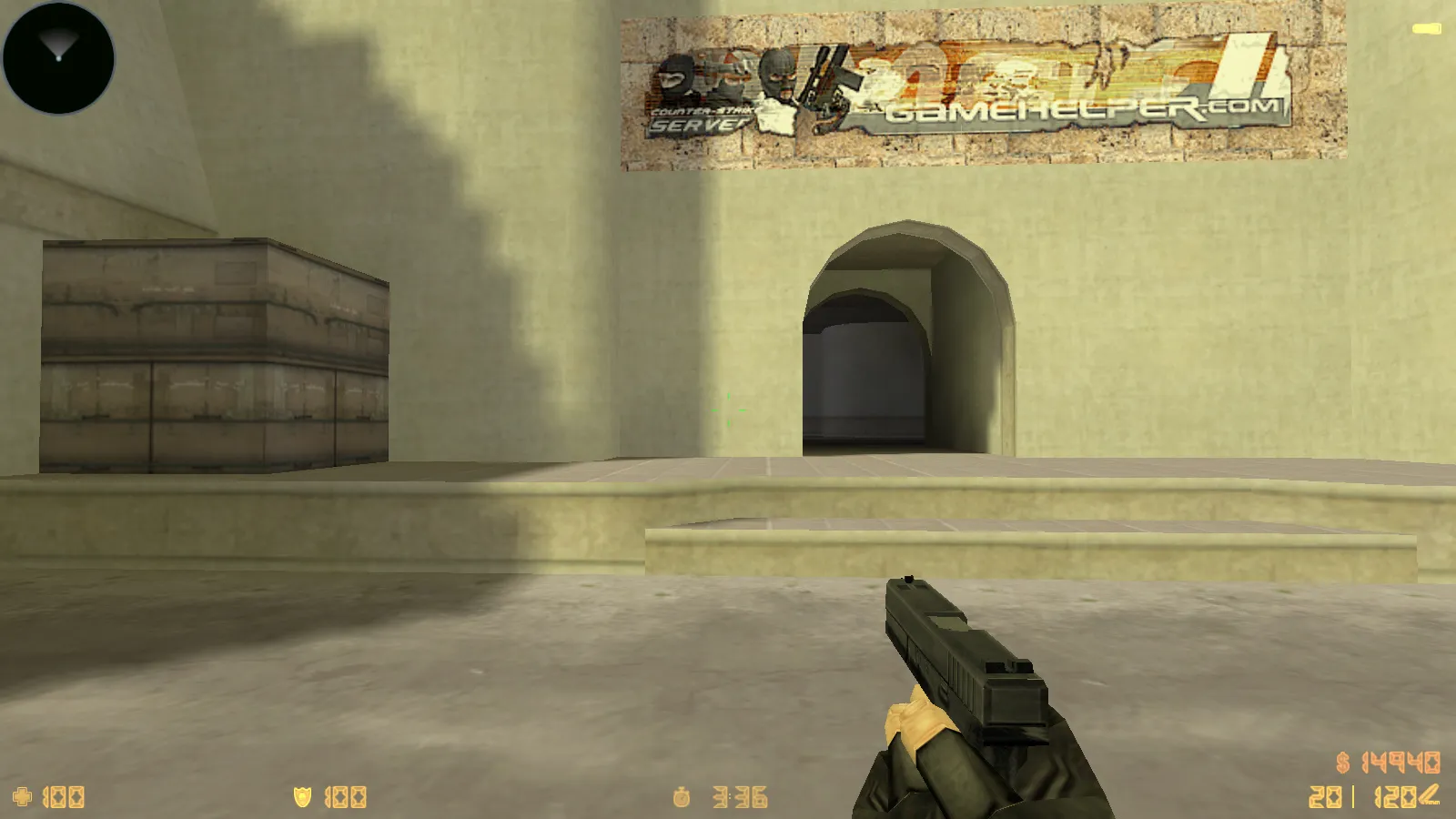 Скриншот  CS 1.6 Rezan — сборка с 10 аддонами: HD оружие, темная тема меню, звуки, музыка, текстуры, небо и оптимизированный config.cfg