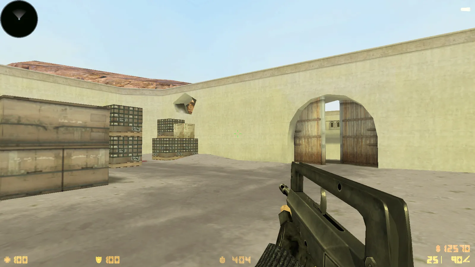 Скриншот  CS 1.6 Rezan — сборка с 10 аддонами: HD оружие, темная тема меню, звуки, музыка, текстуры, небо и оптимизированный config.cfg