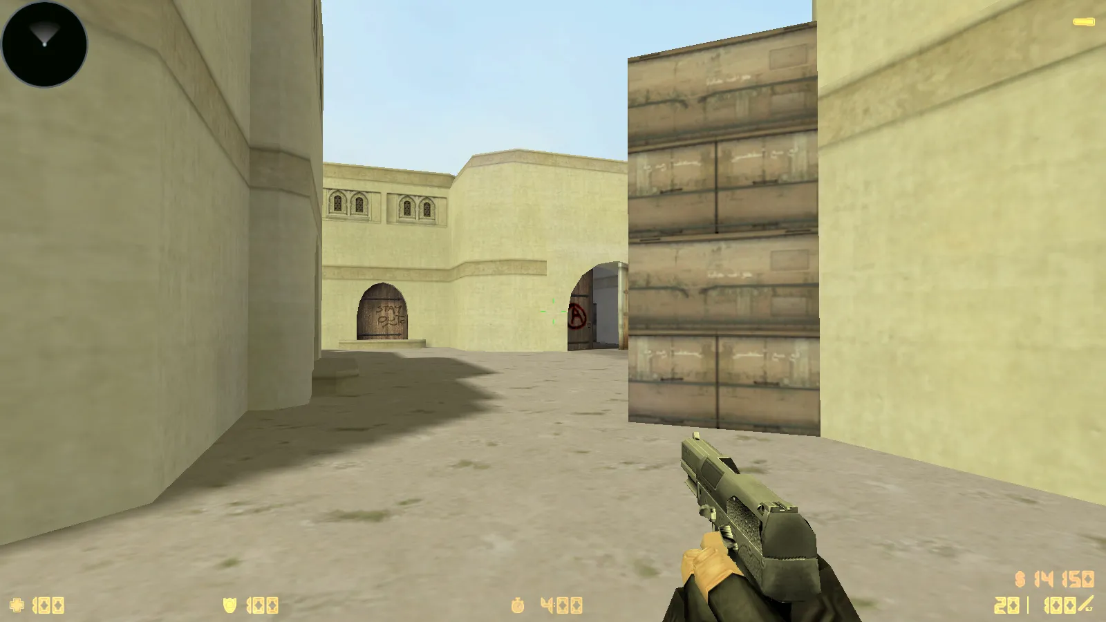 Скриншот  CS 1.6 Rezan — сборка с 10 аддонами: HD оружие, темная тема меню, звуки, музыка, текстуры, небо и оптимизированный config.cfg