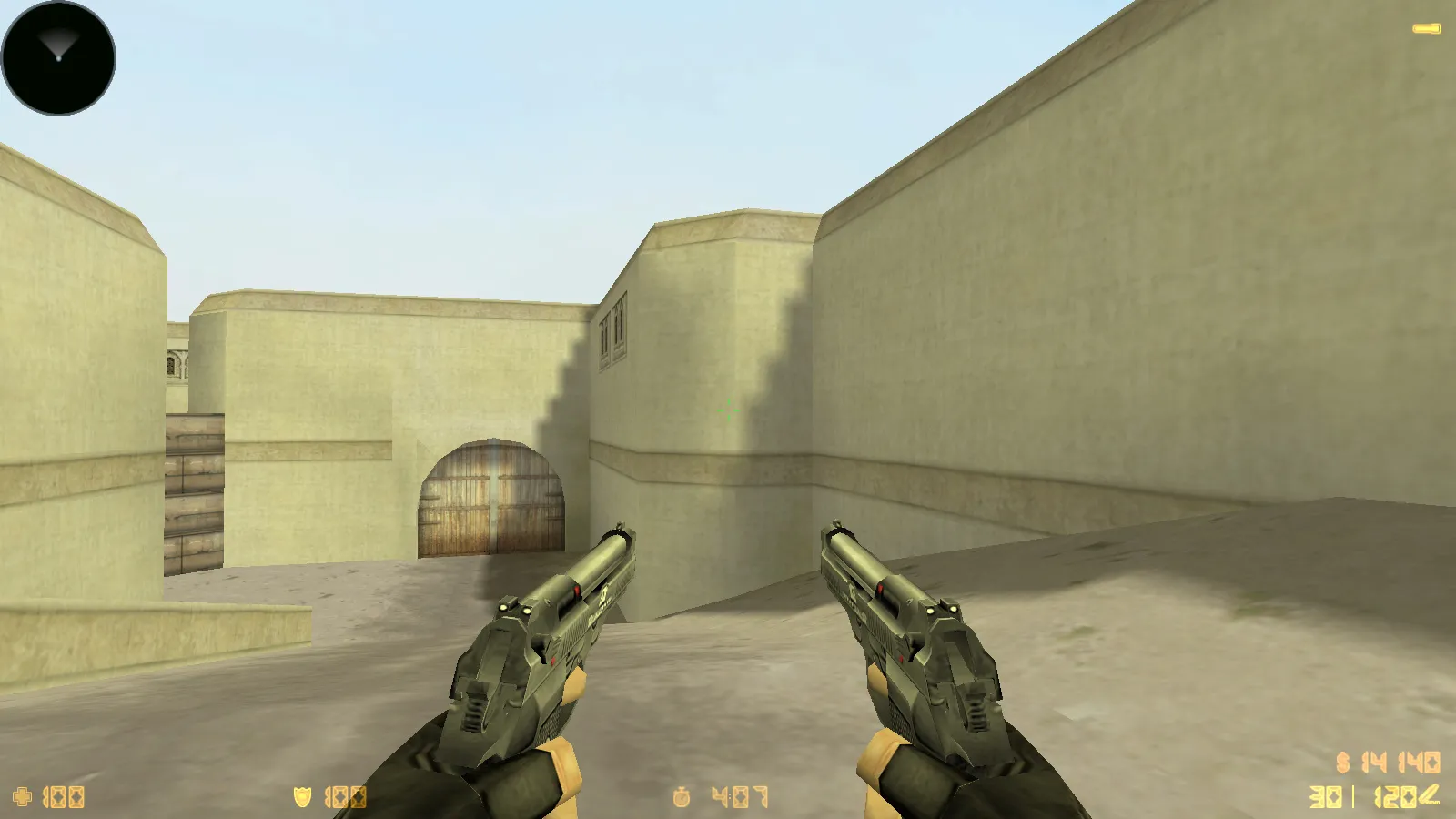 Скриншот  CS 1.6 Rezan — сборка с 10 аддонами: HD оружие, темная тема меню, звуки, музыка, текстуры, небо и оптимизированный config.cfg