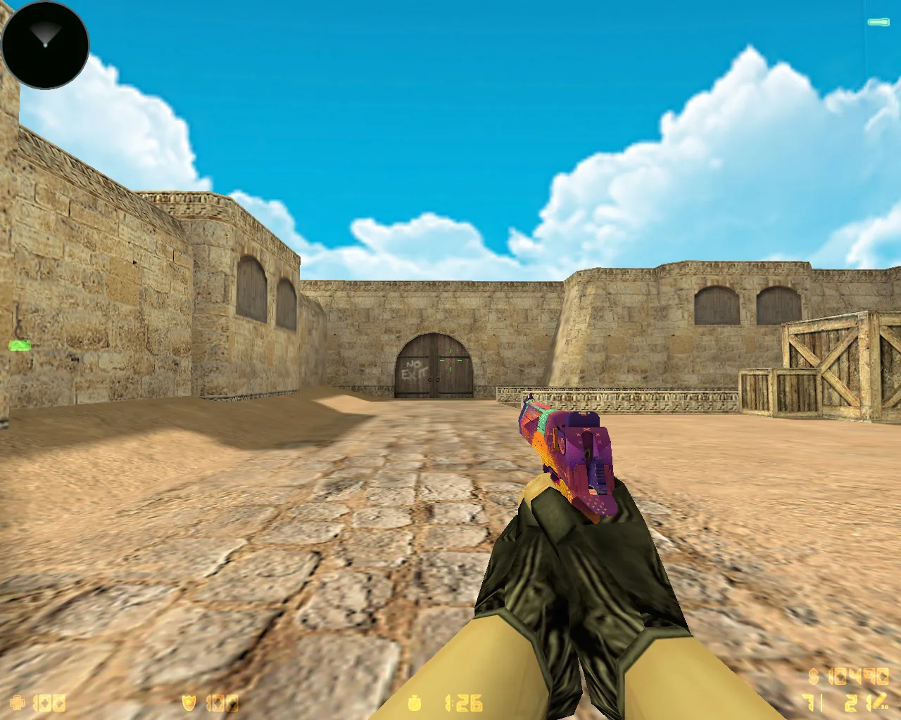 Скриншот CS 1.6 «Хищные воды» (Riptide): скины из кейса, звуки, меню и графика под летний стиль