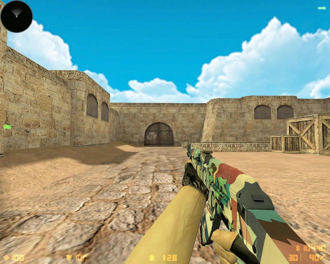 Скриншот CS 1.6 «Хищные воды» (Riptide): скины из кейса, звуки, меню и графика под летний стиль