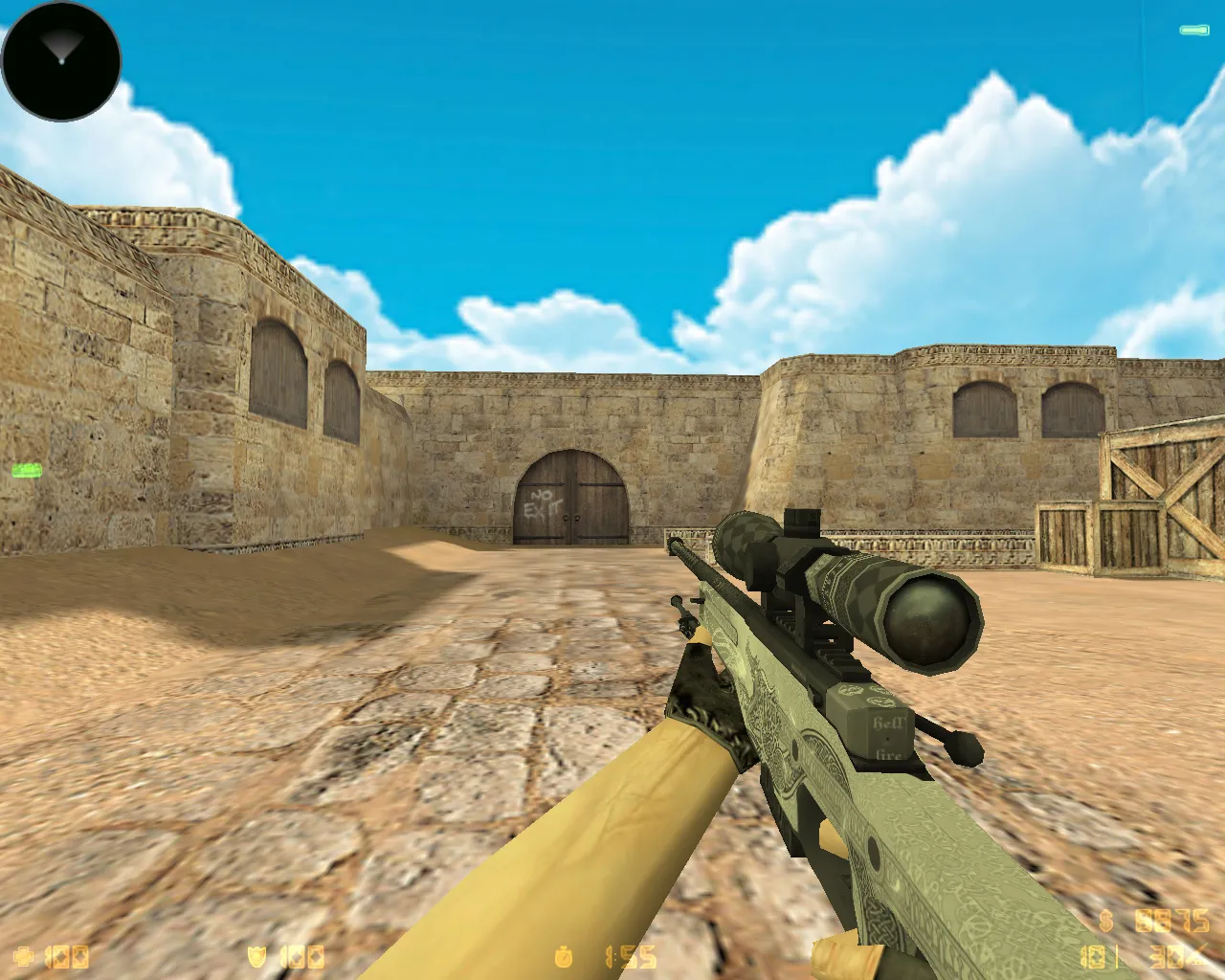 Скриншот  CS 1.6 «Хищные воды» (Riptide): скины из кейса, звуки, меню и графика под летний стиль