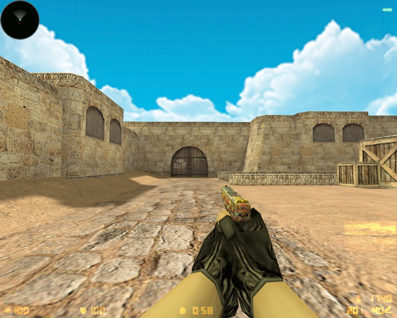 Скриншот  CS 1.6 «Хищные воды» (Riptide): скины из кейса, звуки, меню и графика под летний стиль