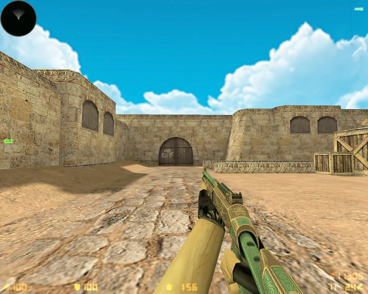 Скриншот  CS 1.6 «Хищные воды» (Riptide): скины из кейса, звуки, меню и графика под летний стиль