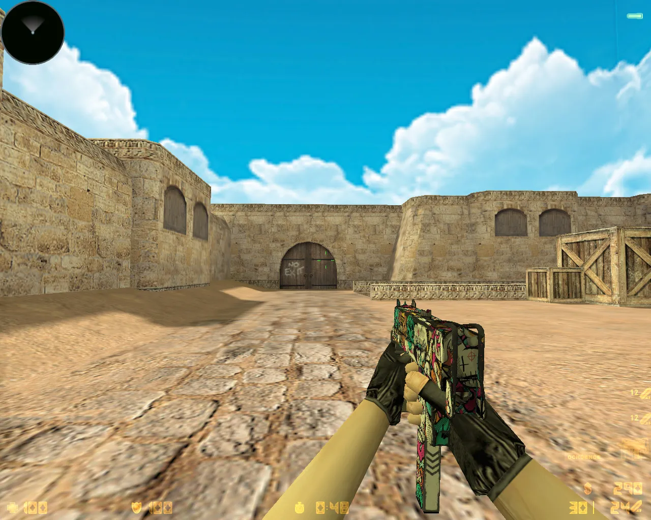 Скриншот  CS 1.6 «Хищные воды» (Riptide): скины из кейса, звуки, меню и графика под летний стиль