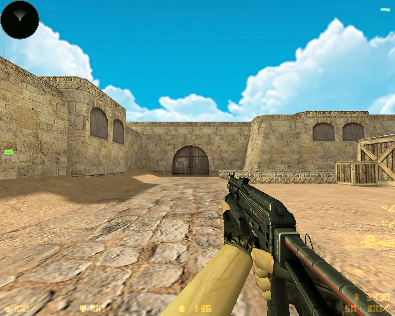 Скриншот  CS 1.6 «Хищные воды» (Riptide): скины из кейса, звуки, меню и графика под летний стиль