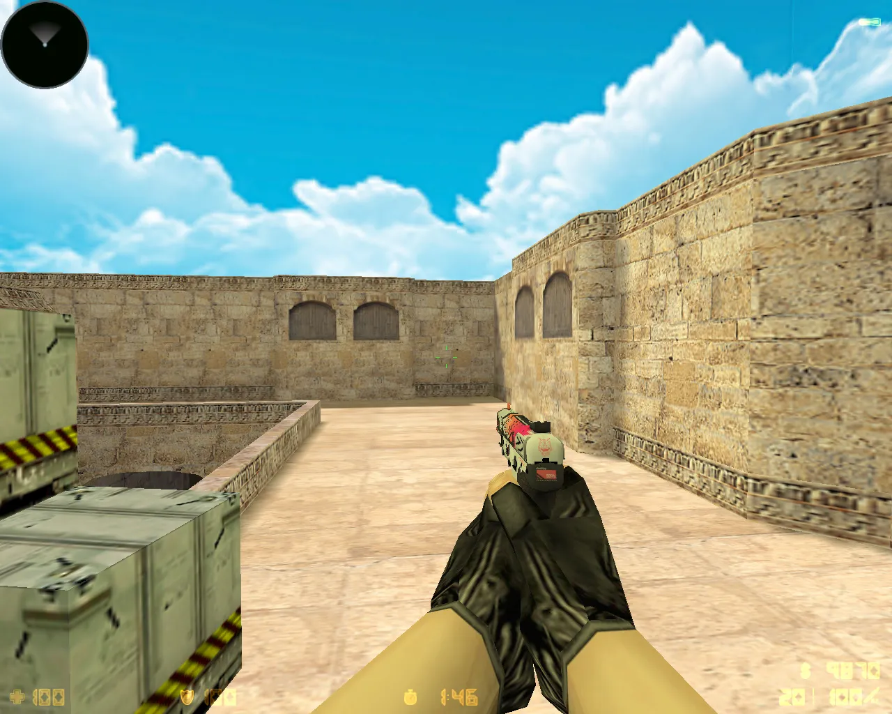 Скриншот  CS 1.6 «Хищные воды» (Riptide): скины из кейса, звуки, меню и графика под летний стиль