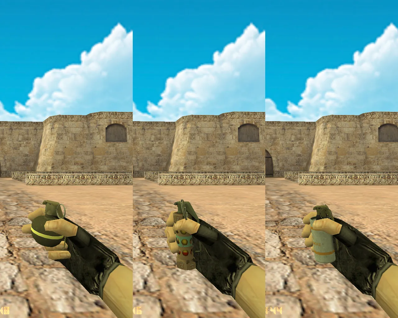 Скриншот  CS 1.6 «Хищные воды» (Riptide): скины из кейса, звуки, меню и графика под летний стиль