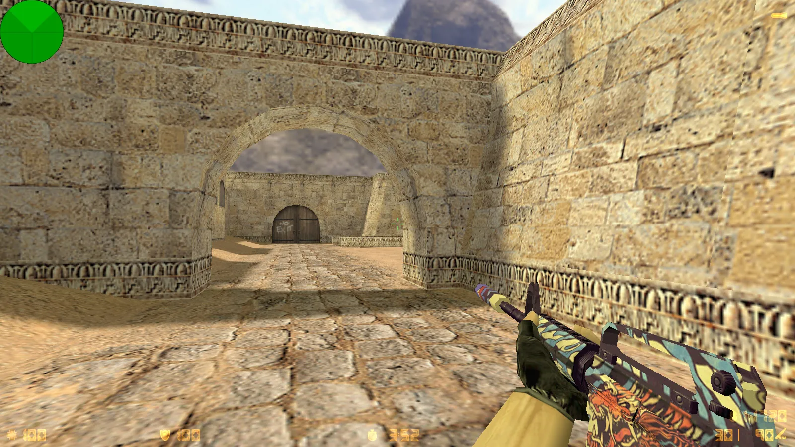 Скриншот CS 1.6 от Rush Show: блогерская сборка с темной темой меню, 10 скинами и оптимизированным конфигом