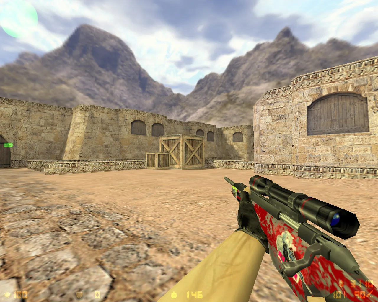 Скриншот  CS 1.6 от Русского Мясника: блогерская сборка с конфигом, мясными скинами, радиосетами и настройками для FPS