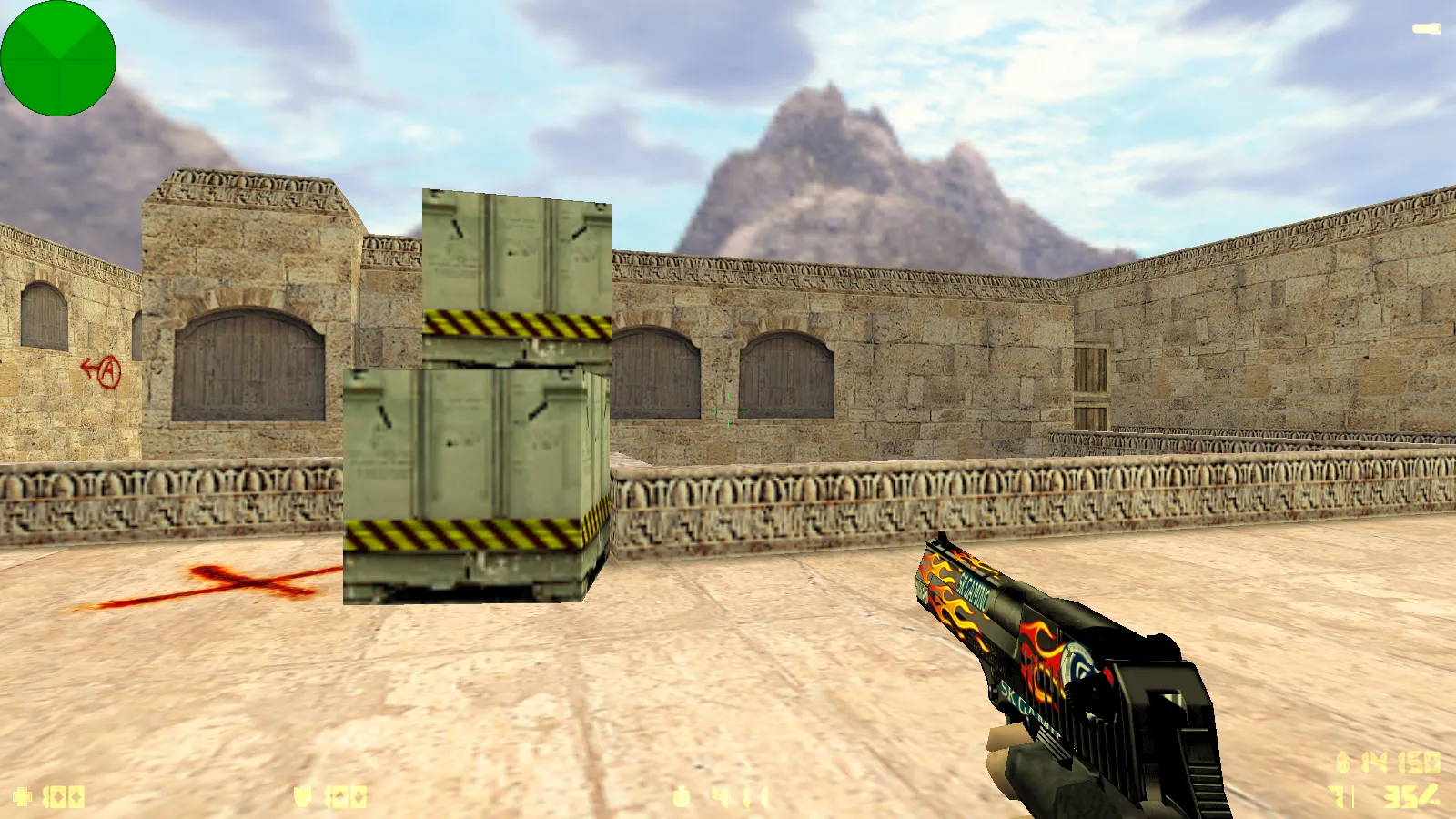 Скриншот  CS 1.6 SK Gaming: скины оружия, красно-синие модели, темное меню, оптимизированный config.cfg и чистая установка