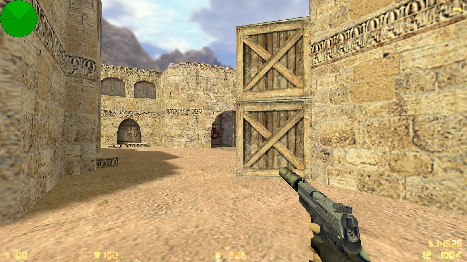 Скриншот  CS 1.6 SK Gaming: скины оружия, красно-синие модели, темное меню, оптимизированный config.cfg и чистая установка