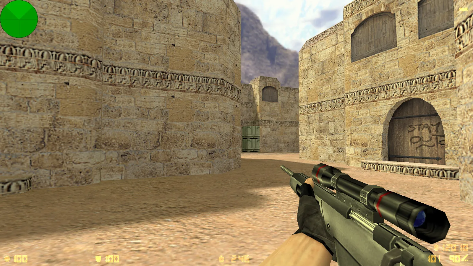 Скриншот  CS 1.6 SK Gaming: скины оружия, красно-синие модели, темное меню, оптимизированный config.cfg и чистая установка