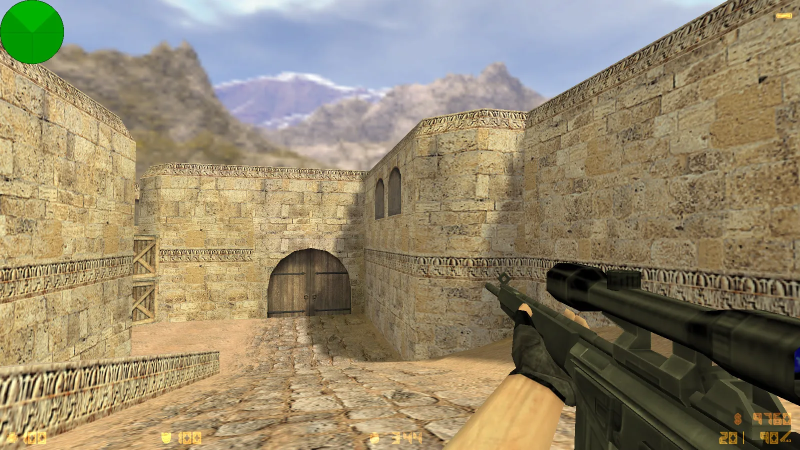 Скриншот  CS 1.6 SK Gaming: скины оружия, красно-синие модели, темное меню, оптимизированный config.cfg и чистая установка