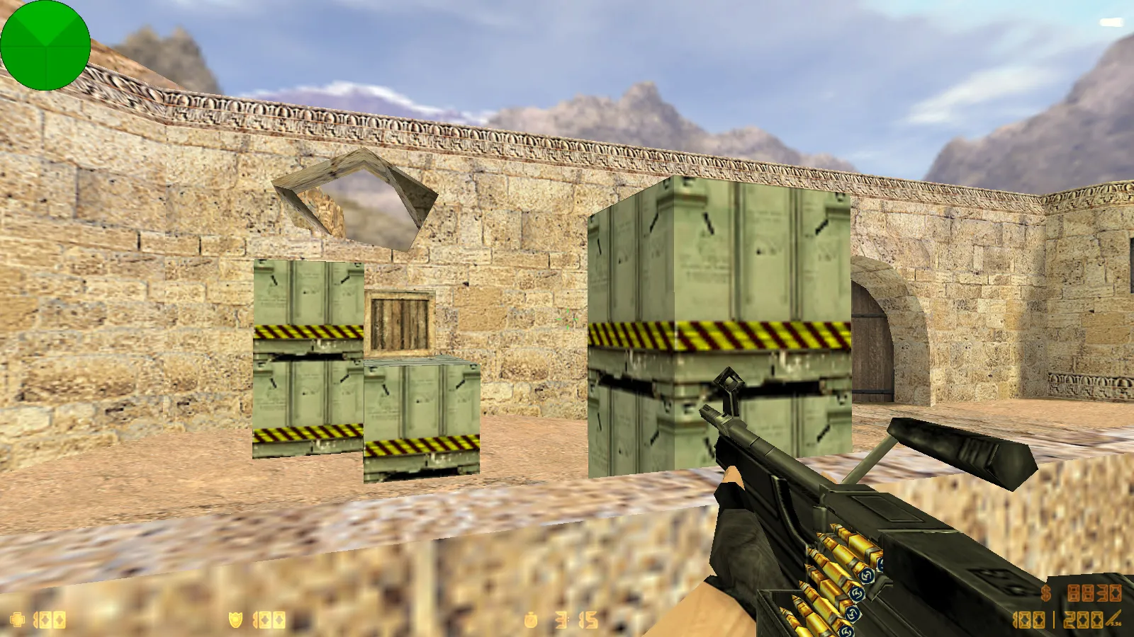 Скриншот  CS 1.6 SK Gaming: скины оружия, красно-синие модели, темное меню, оптимизированный config.cfg и чистая установка