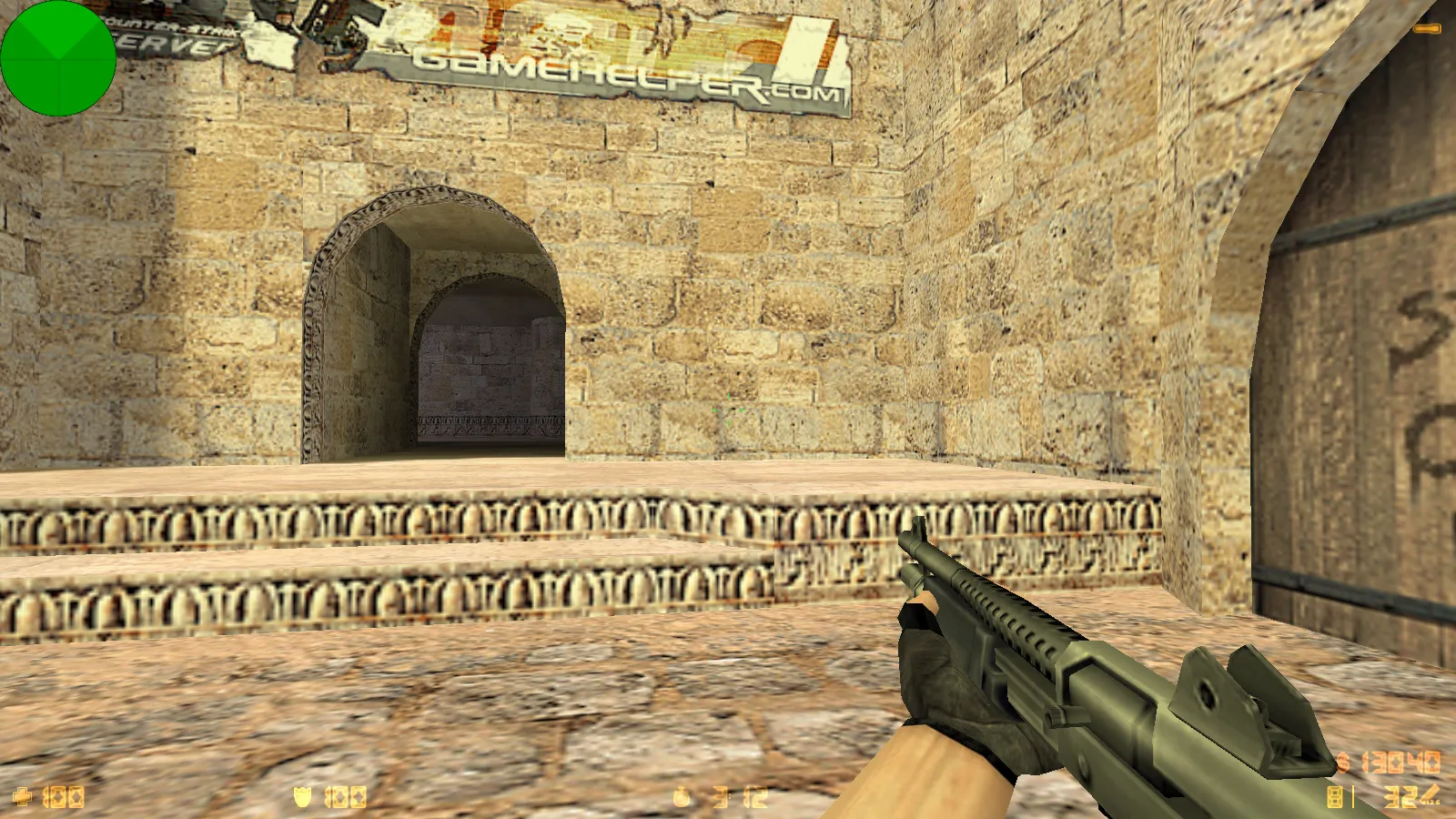 Скриншот  CS 1.6 SK Gaming: скины оружия, красно-синие модели, темное меню, оптимизированный config.cfg и чистая установка