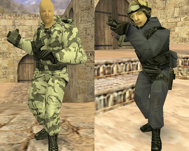 Скриншот CS 1.6 от Сахара: блогерская сборка SAH4R SHOW, лица спецназа и террористов, конфиг, музыка меню, значок запуска