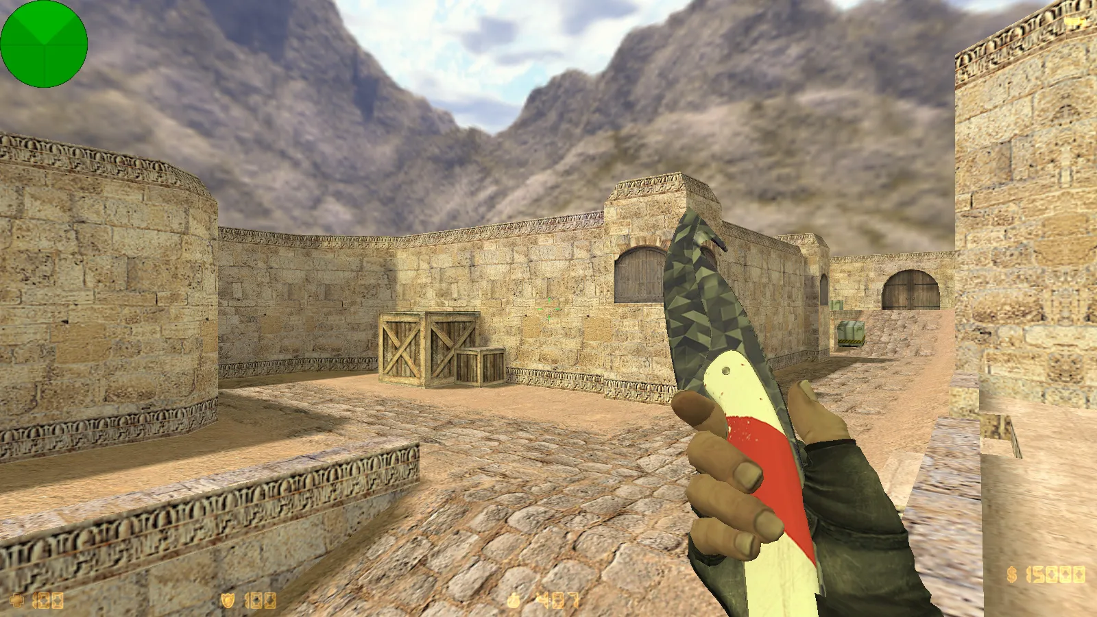 Скриншот CS 1.6 от Саймона: блогерская сборка с 9 апгрейдами, скины оружия, темное меню, оптимизированный конфиг и стабильный запуск